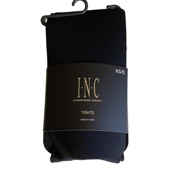 INC INTERNATIONAL CONCEPTS Core Opaque Tights XS/S - Picture 2 of 3